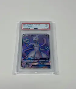 Pokemon S-Chinese “Party of Battle” Mewtwo-GX CSMPiC-025 SR Prize Card PSA 9 - Image 1