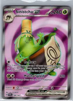 Sinistcha ex 189/167 SV06: Twilight Masquerade - Pokemon Card - NM - Image 1