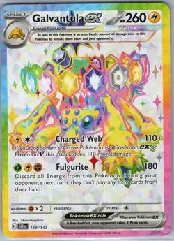 Galvantula ex 159/142 SV07: Stellar Crown - Pokemon Card - NM - Image 1