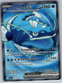 Dondozo ex 211/182 SV10: Destined Rivals - Pokemon Card - NM - Image 1