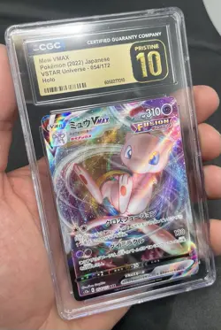 CGC Pristine 10 - Mew VMAX 054/172 VSTAR Universe Japanese Graded Pokemon Card - Image 4