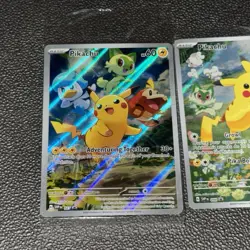 Pikachu Scarlet & Violet Paldea Adventure Chest & Evolved Promo Pokemon Card Lot - Image 2