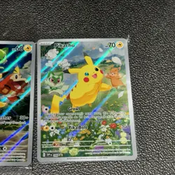 Pikachu Scarlet & Violet Paldea Adventure Chest & Evolved Promo Pokemon Card Lot - Image 3