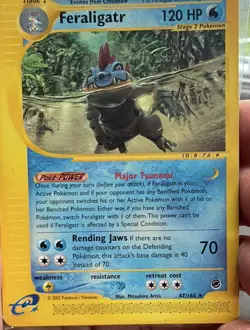 Pokemon Feraligatr 047/165 Expedition Base Set Regular Rare Unlimited 2002 120HP - Image 1