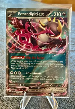 Fezandipity ex 038/064 Double Rare Pokemon TCG Card Shrouded Fable - Image 1