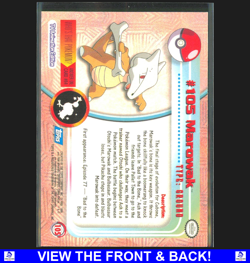 Marowak 1999 Topps Pokemon TV Animation Edition Lightly Played Base 105 - Image 2