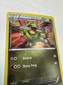 Fraxure 15/20 Holo Rare Dragon Vault Pokemon Lightly Played - Image 2