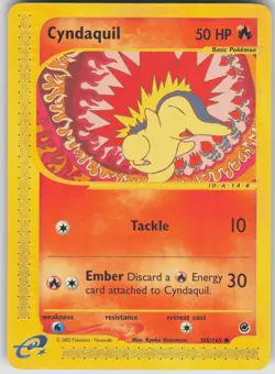 Pokemon TCG Cyndaquil (105) Common Expedition 105/165 - Image 1