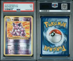 2016 Nidoking 45/108 Pokemon Holo Rare/Reverse Holo XY Evolutions PSA 7 - Image 1