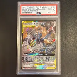 PSA 10 LUCARIO & MELMETAL GX SM192 BLACK STAR PROMO SUN & MOON TAG TEAM POKEMON - Image 1