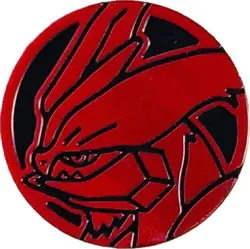 POKEMON TCG WHITE KYUREM RED HOLO STANDARD COLLECTABLE COIN EX+ - Image 1
