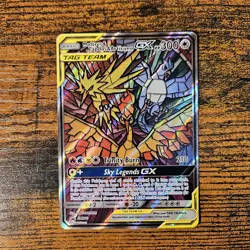 Moltres Zapdos Articuno GX SM210 Mosaic Stained Glass Promos Holo Pokemon TCG - Image 2