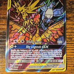 Moltres Zapdos Articuno GX SM210 Mosaic Stained Glass Promos Holo Pokemon TCG - Image 4