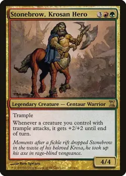 2x Stonebrow, Krosan Hero Time Spiral NM MTG - Image 1