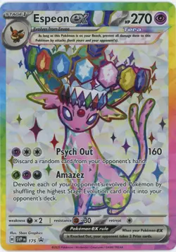 2025 Pokemon Scarlet & Violet Promo Tera #175 Espeon ex - Image 1