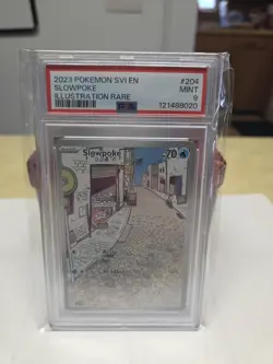 Slowpoke 204/198 Illustration Rare Pokemon Scarlet Violet Base PSA 9 MINT - Image 1