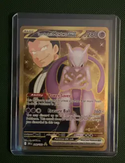 Team Rocket's Mewtwo ex Hyper Rare Sv10 Destined Rivals 240/182 English - Image 1