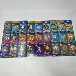 1999 Burger King Pokemon Cards 12 Uncut Sheets 3, 8, 10 - Image 1
