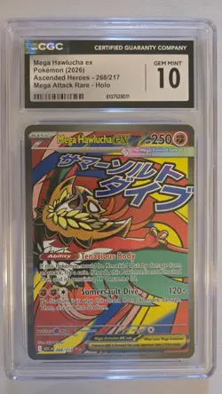 Mega Hawlucha ex Pokemon (2026) Ascended Heroes CGC 10 - Image 1
