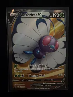 Pokemon TCG: Butterfree V (Full Art) 177/189 Swsh03: Darkness Ablaze NM - Image 1
