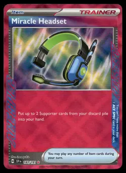 Miracle Headset 183/191 ACE SPEC Rare Surging Sparks Pokemon NM - Image 1