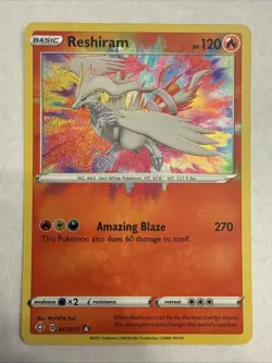 Reshiram 017/072 Amazing Rare Shining Fates Pokemon NM/M - Image 1