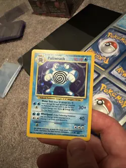 Poliwrath Unlimited Holo Rare Pokemon TCG Base Set 13/102 LP Condition - Image 1