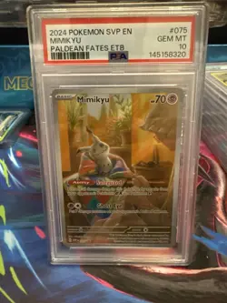 Pokemon TCG Scarlet & Violet Promo Mimikyu 075 Holo PSA 10 English Graded - Image 1