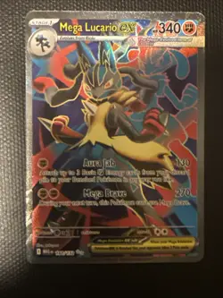 Pokemon TCG: Mega Lucario ex (Full Art) - 160/132 - ME01: Mega Evolution -NM - Image 5