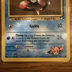 Pokemon TCG Misty's Shellder 89/132 Gym Heroes Unlimited DMG - Image 4
