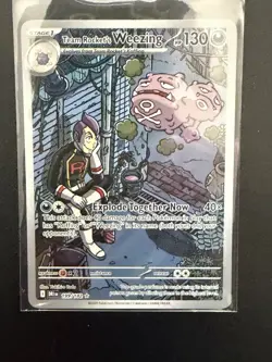 Pokemon TCG: Team Rocket's Weezing 199/182 Sv10: Destined Rivals NM - Image 1
