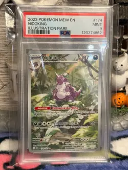 Pokemon 151 ENGLISH - NIDOKING - ILLUSTRATION RARE - 174/165 - PSA 9 - Image 1