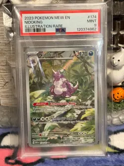 Pokemon 151 ENGLISH - NIDOKING - ILLUSTRATION RARE - 174/165 - PSA 9 - Image 2
