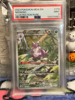 Pokemon 151 ENGLISH - NIDOKING - ILLUSTRATION RARE - 174/165 - PSA 9 - Image 3