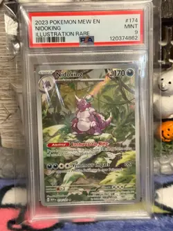 Pokemon 151 ENGLISH - NIDOKING - ILLUSTRATION RARE - 174/165 - PSA 9 - Image 4