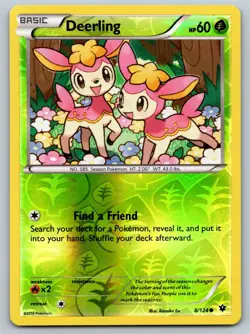 Deerling 8/124 Common Fates Collide Pokemon Reverse Holo Lightly Played - Image 1