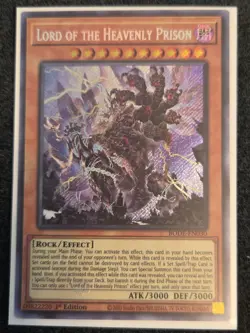 Yugioh - Lord of the Heavenly Prison Secret Rare - BODE-EN030 1st Ed NM - Image 1