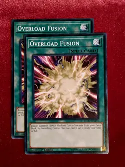 (x2) Overload Fusion LEDD-ENB16 1st Edition Yu-Gi-Oh! - Unplayed Mint+ - Image 1