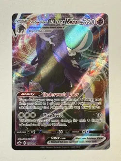 Pokemon TCG - Shadow Rider Calyrex VMAX - Chilling Reign 075/198 Full Art Holo - Image 1