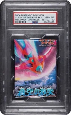 2004 Pokemon Clash of the Blue Sky 1st Edition Foil Pack PSA 10 GEM MINT POP 1 - Image 1