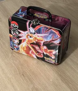 POKEMON S&V CHARIZARD COLLECTORS TIN LUNCH BOX, (EMPTY) 2023 Excellent condition - Image 2