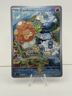 Castform Sunny Form 195/191 Sv08: Surging Sparks Holo Pokemon TCG - Near Mint - Image 1