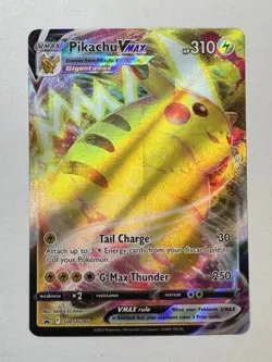 Pokemon TCG - Pikachu VMAX - Sword & Shield Black Star Promo SWSH286 Full Art - Image 1