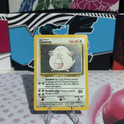Pokemon - Chansey 003/102 Base Set Holo MP - Image 1