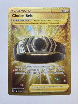 Pokemon TCG - Choice Belt - Astral Radiance 211/189 Secret Rare Gold Holo - Image 1