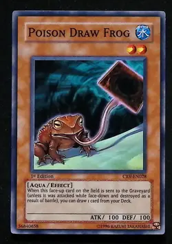 Poison Draw Frog - CRV-EN028 - Common - 1st Edition - Yugioh - Image 1