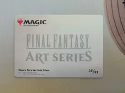 Tataru Taru: Livia Prima Final Fantasy MTG Art Series 25/53 Gold Stamped - Image 2