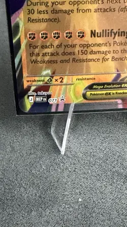 Mega Zygarde Ex Promo 071 Pokemon + Large Promo And Mega Zygarde ex Double Rare - Image 4