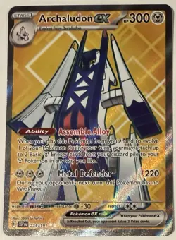 Archaludon ex Pokemon (2024) Surging Sparks 224/191 Near Mint - Image 1