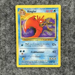 Vintage Pokemon Fossil Kingler Regular 38/62 Uncommon NM - Image 1